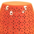 thumbnail image 3 of Lovell Garden Stool Orange by Zentique, 3 of 4