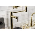 thumbnail image 4 of Kingston Brass KS4702CML Manhattan Deck Mount Pot Filler Faucet, Polished Brass, 4 of 8