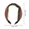 thumbnail image 4 of Unique Bargains 1 Pc Simple Retro Headband 5.91"x4.72" Red, 4 of 6
