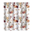 thumbnail image 2 of TIMIFIS Shower Curtain Bathing Curtain Pumpkin Maple Leaf Bathroom Water Proofing Punching Proof Curtain Partition Door Curtain Shower Curtain Shower Curtain Liner, 2 of 6
