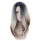 thumbnail image 4 of Peluca sintética ondulada larga natural resistente al calor, peluca plateada ombré, cabello para niñas, disfraz de fiesta de cosplay, como se muestra, 4 of 5