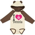 thumbnail image 3 of Inktastic Tennis Player I Love Tennis Girls Long Sleeve Baby Bodysuit, 3 of 5