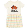 thumbnail image 3 of Inktastic Rehoboth Beach Delaware Cute Crab Girls Toddler Dress, 3 of 5