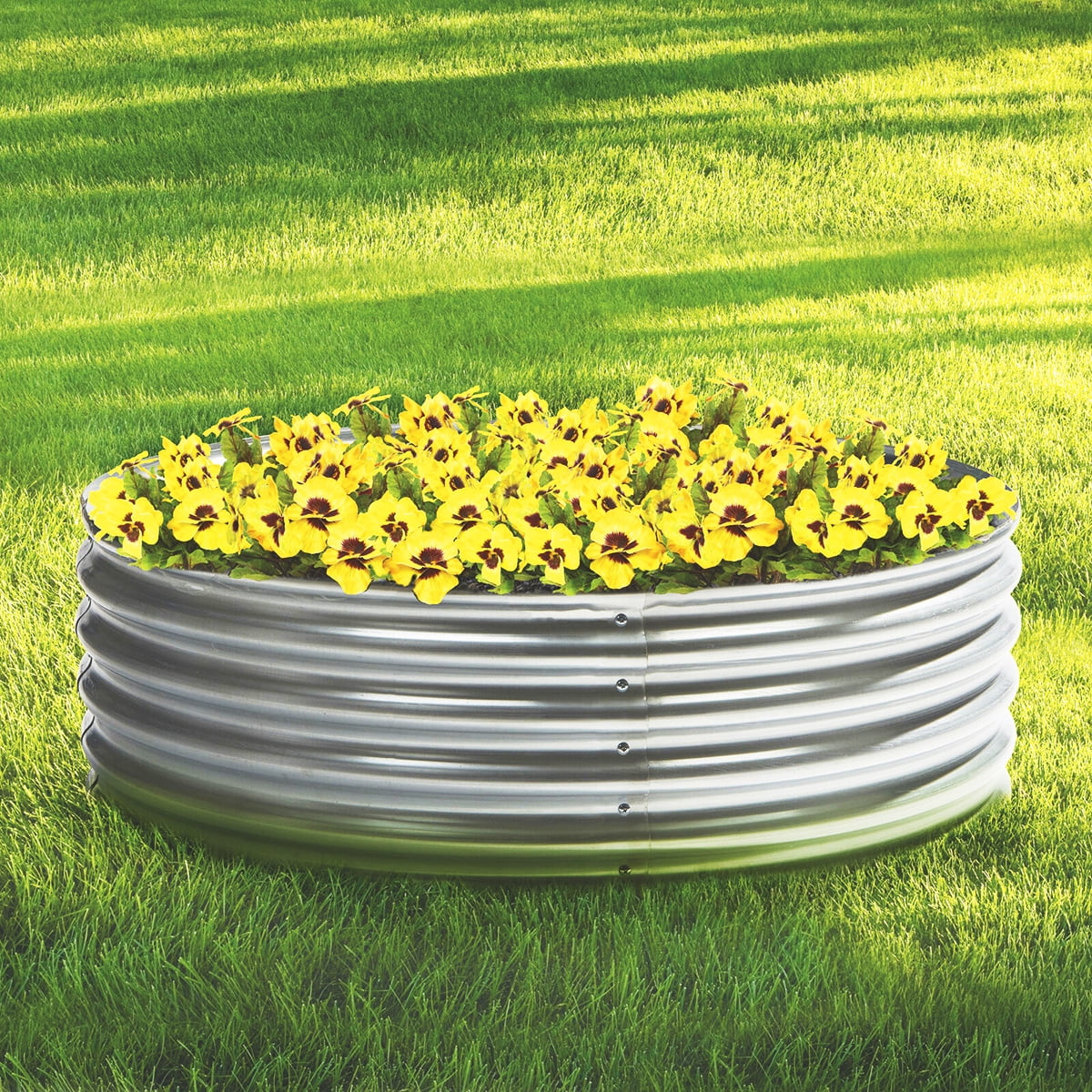 Size 48x35x11 inch Rectangle Outdoor Galvanized Metal Planter Raised Garden Beds with Bottom for Gardening Vegetables Flower Size 48x35x11 inch Rectangle Outdoor Galvanized Metal Planter Raised Garden Beds with Bottom for Gardening Vegetables Flower