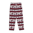 thumbnail image 6 of Uemuo Buffalo Plaid Forest Pattern Women's Wide Leg Palazzo Lounge Pants with Pockets Light Weight Loose Comfy Casual Pajama Pants-Large, 6 of 9