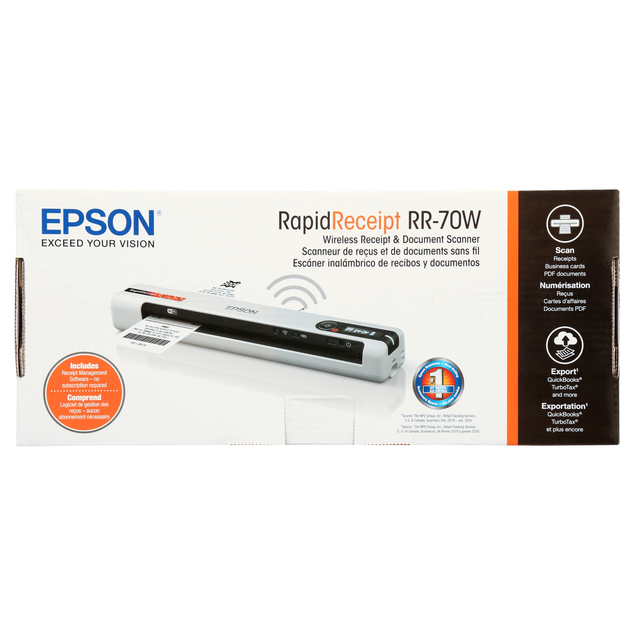Epson RapidReceipt RR-70W Wireless Mobile Scanner photo 8