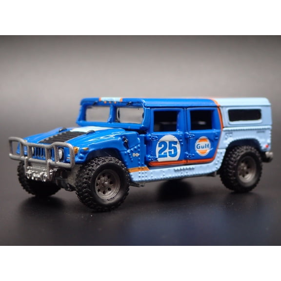 Open Box 1992-2006 HUMMER H1 HUMVEE ALPHA GULF OIL 1:64 SCALE DIORAMA DIECAST MODEL CAR
