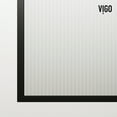 thumbnail image 3 of VIGO Meridian 34 in. W x 74 in. H Framed Fixed Shower Screen Door in Matte Brushed Gold with 3/8 in. (10mm) Fluted Glass, 3 of 7