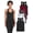 Black/White/Grey/Red/Black, variant on TELALEO Womens Workout Yoga Tank Top Running Athletic Sleeveless Shirts 5 Pack,Black/Grey/White/Red/Purple,Size L