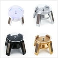 thumbnail image 4 of 4-foot Solar Powered Airship Jewelry Rotating Display Stand with LED Light Turn Plate Table Display Stand Decoration, 4 of 8