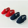 "2 pack of Canvas Slip-On Shoes: Red and Navy | Fits 14"" Wellie Wisher Dolls | 14?? Inch Doll Accessories"