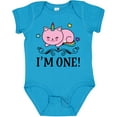 thumbnail image 3 of Inktastic First Birthday Unicorn Cat Girls Girls Baby Bodysuit, 3 of 5