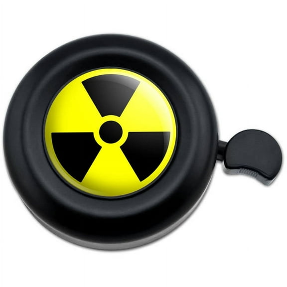 Radioactive Nuclear Warning Symbol Bicycle Handlebar Bike Bell