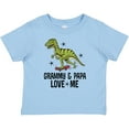 thumbnail image 3 of Inktastic Grammy and Papa Love Me Dinosaur Grandson Boys Baby T-Shirt, 3 of 5