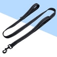 thumbnail image 2 of MasteelfCA Reflective Nylon Double Handles Dog Training Leash Heavy Duty Durable Walking Lead for Large and Medium Dogs (Black), 2 of 7