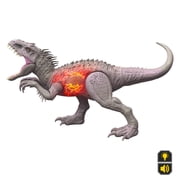 Jurassic World Ultimate Damage Indominus Rex Dinosaur Figure, Lights & Sounds & Attack