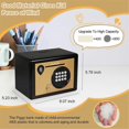 thumbnail image 2 of Piggy Bank Money Box ,Electric Fingerprint Password Money Saving Box ,Coin Bank Money Safe Atm Machine Gift for Kids, 2 of 5