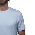 thumbnail image 3 of Playera Cuello Redondo Para Hombre De Algodón Pima y Tela Spandex Unbranded Co  Crew Neck Light Blue M, 3 of 6