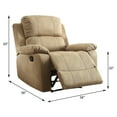 thumbnail image 6 of ACME Bina Motion Recliner in Light Brown, 6 of 6