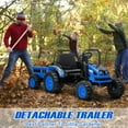 thumbnail image 5 of CazToi 12V 35W Dual Motors Ride On Tractor with Trailer  for Kids Gift for Boys Girls, 5 of 9