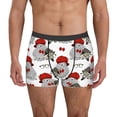 thumbnail image 1 of Balery Rabbit And Hedgehog Calzoncillos bóxer para hombre, ropa interior de algodón suave y transpirable con cinturilla de nailon-Small, 1 of 5