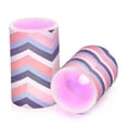 thumbnail image 7 of Yayeee Flameless Candles with Remote Flickering Battery Operated Multi Color Changing, White Geometric, 7 of 7