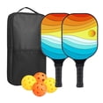 thumbnail image 1 of QualitChoice Pickleball Rackets Set 4 Balls Paddleball Racquet Includes High Visibility Color Balls For Enhanced Play Graduations, 1 of 6