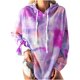 thumbnail image 1 of Sudadera con capucha de manga larga y teñido anudado de talla grande para mujer Fridja  fksj3123, 1 of 9