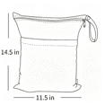 thumbnail image 2 of MISSMILE 3Pcs Cloth Diaper Wet Dry Bags Waterproof Reusable with Two Zippered Pockets Travel Beach Pool Daycare Soiled Baby Items Yoga Gym Bag for Swimsuits Or Wet Clothes 3L, 2 of 10
