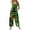 #01Dark Green, variant on Pink Floral Spider Web Ghost Pumpkin Halloween Women Overalls, Sleeveless Wide Leg Jumpsuit with Side Pockets, Lightweight Rayon Linen Pink XL