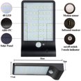thumbnail image 5 of Lampe Solaire Exterieur 48 LED Détecteur de Mouvement Lumière Dimmable avec Télécommande Sans Fil Étanche Lampe Solaire pour Porte Couloir Patio Noir sans Pôle, 5 of 5