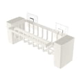 thumbnail image 3 of Kitchen Sink Caddy Organizer with Auto-Draining Tray | Sponge & Soap Holder | Towel Hanging Rod | Non-Slip Base for Countertop Organization, 3 of 6