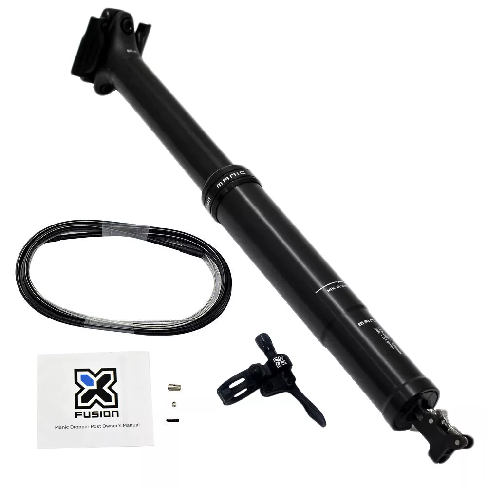 X-Fusion Manic Integraドロッパーポスト27.2mm OD X-Fusion Manic INTEGRA Remote Dropper Seatpost 27.2x350mm,Travel