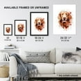 thumbnail image 3 of Red Golden Retriever Lovers Gift Watercolour Pet Portrait Painting Artwork Art Print Framed Poster Wall Decor 12x16 inch, 3 of 5