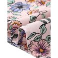 thumbnail image 5 of Agnes Orinda Women's Plus Size Top Floral Print V Neck Ruffled Short Sleeve Shirts Boho Pleated Casual Summer Flowy Blouses 4X Light Pink, 5 of 6