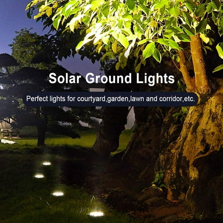 Decking Buried Garden Lamp Iclover 4 Pack Pathway Decking Buried Garden Lamp Iclover 4 Pack Pathway Underground Solar Ground Lights
