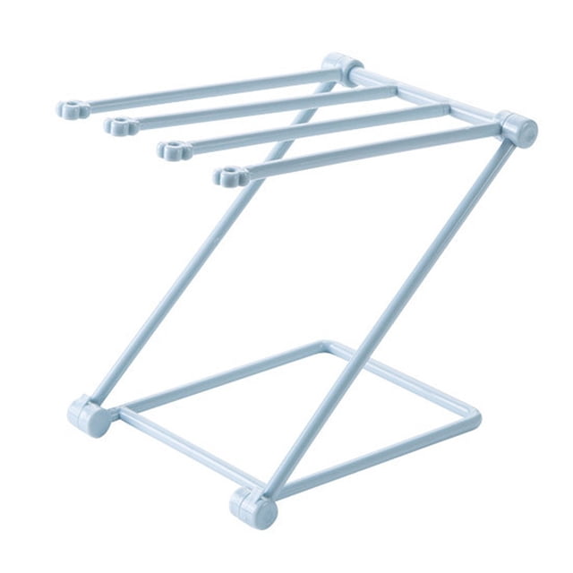 Clearance! Foldable Vertical Rag Towel Rack Perforated Countertop Storage Rack Kitchen Rack Daily Deals of The Day Today’S Deal #67