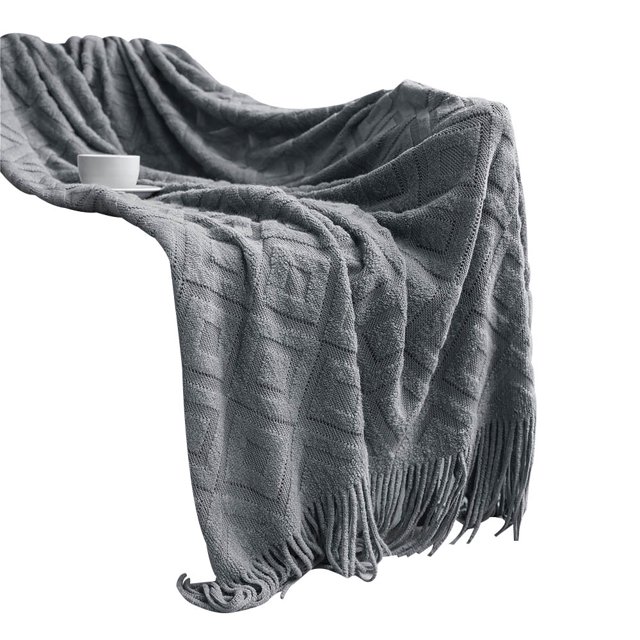 Manta De Sofá Manta De Punto Grueso De Invierno Manta De Siesta De Oficina Manta De Aire Acondicionado Moyic HA026865-03