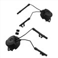 thumbnail image 2 of Adjustable Flip Ear Cups Fixed Bracket Helmet Accessories Black, 2 of 5
