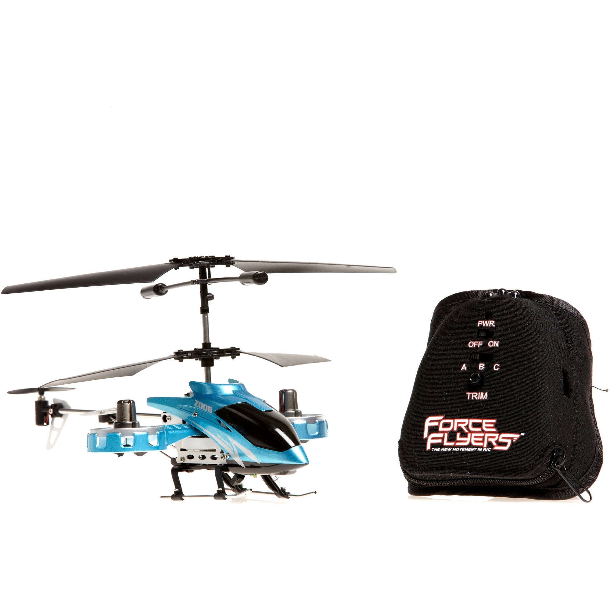 Force Flyers Raptor 4Channel Motion Control Helicopter, Blue