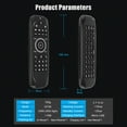 thumbnail image 3 of Backlit 2.4G Air Mouse Wireless Keyboard Russian English Version Voice Control 6-Axis Motion Sensing Backlight IR Learning for Smart TV Android TV BOX PC, 3 of 7