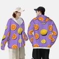 thumbnail image 5 of Picia Yellow Lemon And Orange Women's Men's UPF 50+ Sun Protection Hoodie Shirt Long Sleeve SPF Fishing Outdoor UV Hiking Lightweight Shirts-Medium, 5 of 9