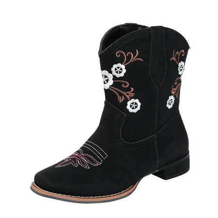 

Qufokar Flip Flop Slippers for Women Women S Cowboy Boot Size Ankle Toe Fashion Style Boots Ethnic Heel Embroidered Large Women S Boots