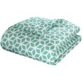 thumbnail image 3 of Chic Home Lovey 3-Piece Reversible Geometric Duvet Cover Set, Queen, Green, 3 of 4