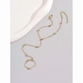 thumbnail image 4 of Hand Chain Bracelet Ring Bracelet(Golden),Finger Ring Bracelet Hand Chain for Women Trendy Jewelry(16cm), 4 of 5