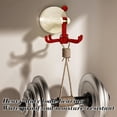 thumbnail image 4 of Kitchen Hooks, Staron 2026 No Drill Suction Cup Wall Mount, Rotating 6 Claw Kitchenware Organizer for Spoons Utensils Towels Keys, Red, 4 of 6