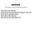thumbnail image 2 of SIM Front Semi-Metallic Disc Brake Pads SIM-1432 for Car Hyundai Santa Fe Sport Kia Sorento Rondo Azera, 2 of 8