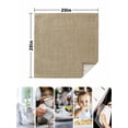 thumbnail image 5 of Cloth Napkins 1 Piece - 20x20 Inches, Brown Farmhouse Washable Reusable Table Napkins, Vintage Country Monochrome Textured Soft & Absortbent Dining Napkin for Party Wedding Hotel Restaurant, 5 of 8