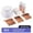 Rose Gold, variant on 350 Piece Silver Dinnerware Set 50 Guest-100 Silver Rim Plastic Plates-50 Silver Plastic Silverware-50 Silver Plastic Cups-50 Linen Feel Silver Paper Napkins,FOCUSLINE Disposable Dinnerware Set