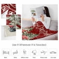 thumbnail image 4 of Merry Christmas Throw Flannel Blanket 30x40In Watercolor Red Gnome Tree Snow Super Soft Cozy Bed Blanket, Lightweight Plush Fuzzy Bed Throw for Bedroom Sofa Couch Living Room, 4 of 4